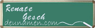 Renate Gesch Visitenkarte